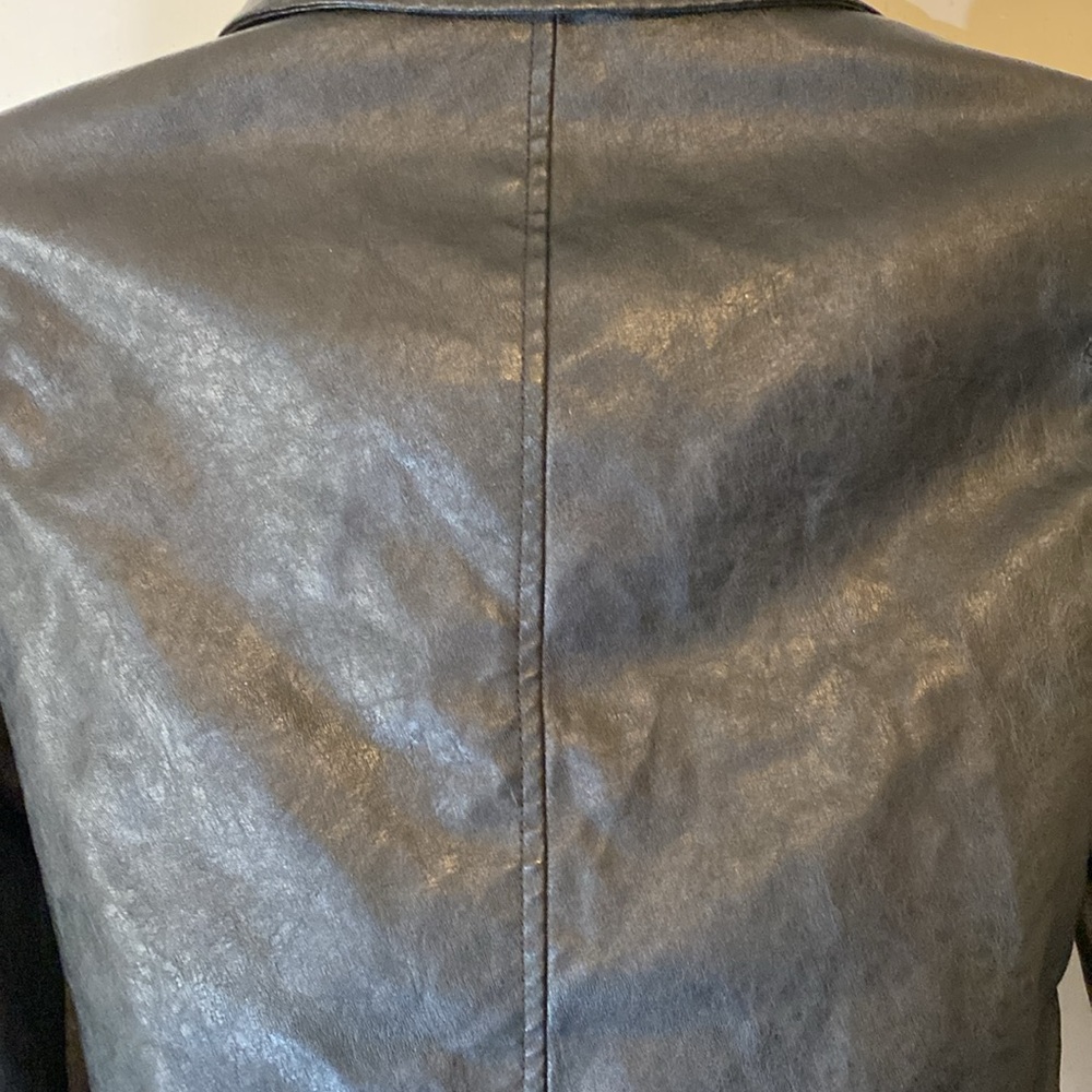 Windsorfaux leather motorcycle black jacket size S - Picture 5 of 8